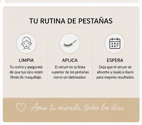 Sérum para Pestañas – Crecimiento & Volumen Visible